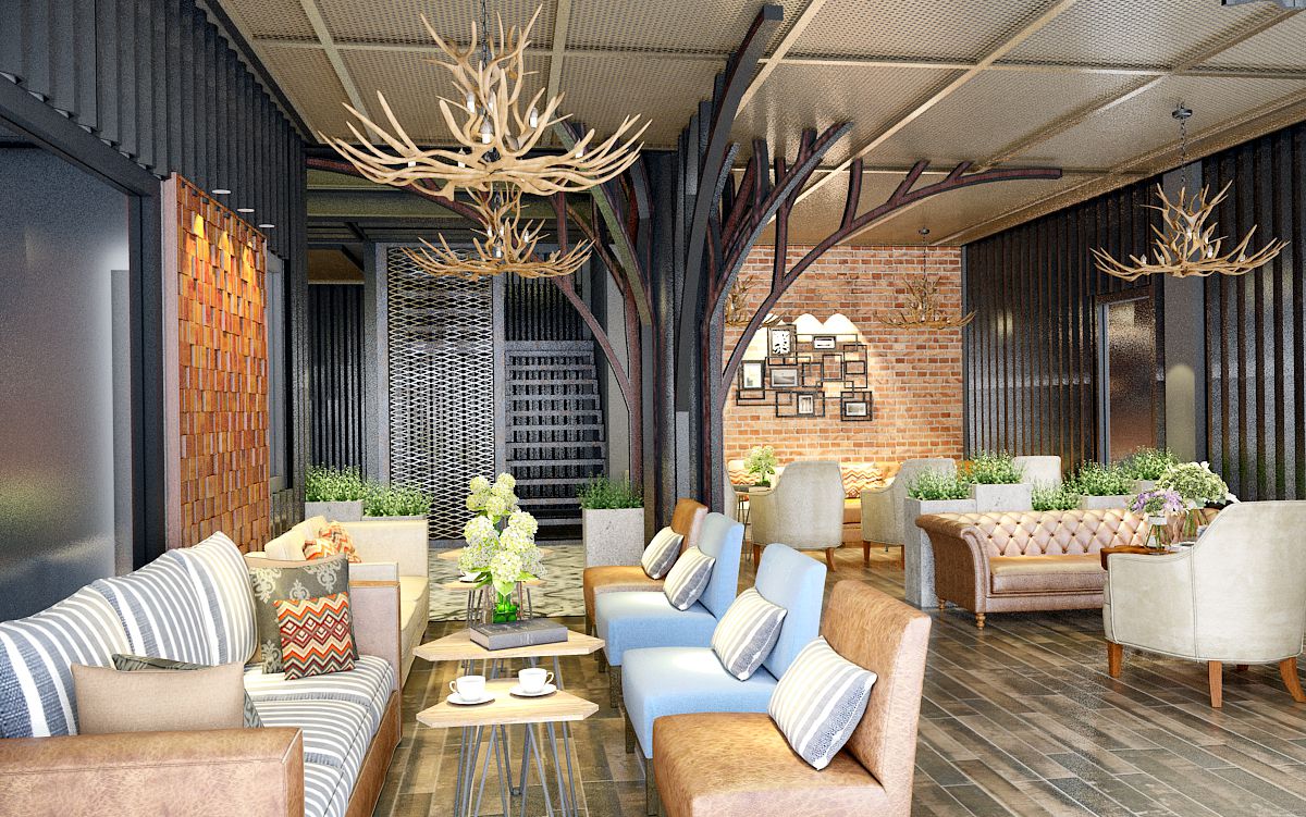 thiết kế thi công nội thất quán cafe