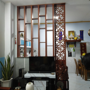 Lam gỗ phòng khách LG23