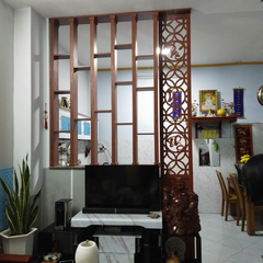 Lam gỗ phòng khách LG23
