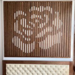 Vách ngăn phòng ngủ cnc mẫu PN02