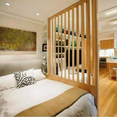 Vách ngăn phòng ngủ đơn giản mẫu PN04