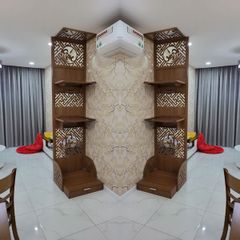 Vách ngăn bàn thờ ông địa cnc mẫu VOD02