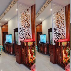Trang trí vách ngăn bàn thờ ông địa mẫu VOD06