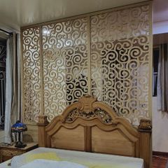 Vách ngăn phòng ngủ gỗ đẹp PN09