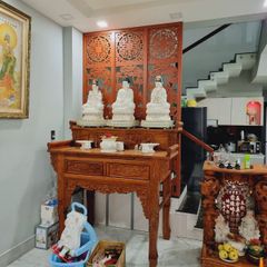 Vách ngăn phòng thờ phật hoa sen mẫu PT23
