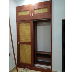 Tủ quần áo kết hợp cửa lùa mây lưới QA15