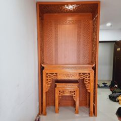 Thi công Vách ngăn phòng thờ đẹp PT10