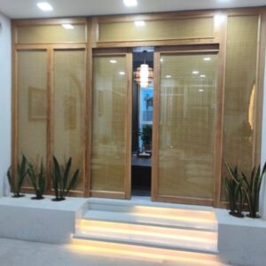 Vách cửa lùa mây lưới mẫu CL05