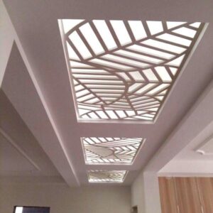 Vách ốp trần họa tiết chiếc lá mẫu OT03