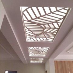 Vách ốp trần họa tiết chiếc lá mẫu OT03