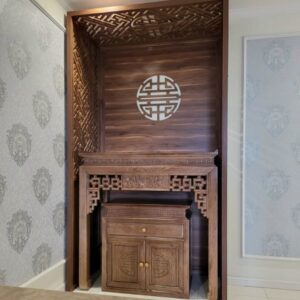 Mẫu vách phòng thờ tạo không gian thờ cúng riêng PT32