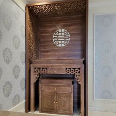 Mẫu vách phòng thờ tạo không gian thờ cúng riêng PT32