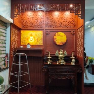 Vách ngăn phòng thờ đẹp mẫu PT20