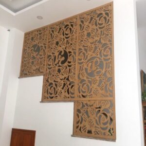 Vách cầu thang tam cấp mẫu CT24